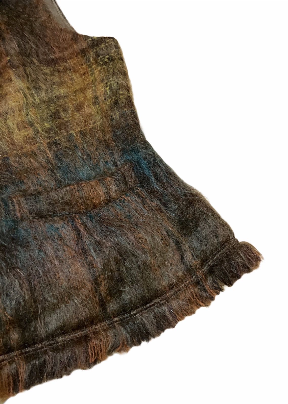 Japanese Brand Multicolour Furry Vest by Senso-Unico Size US S / EU 44-46 / 1 - 5 Thumbnail