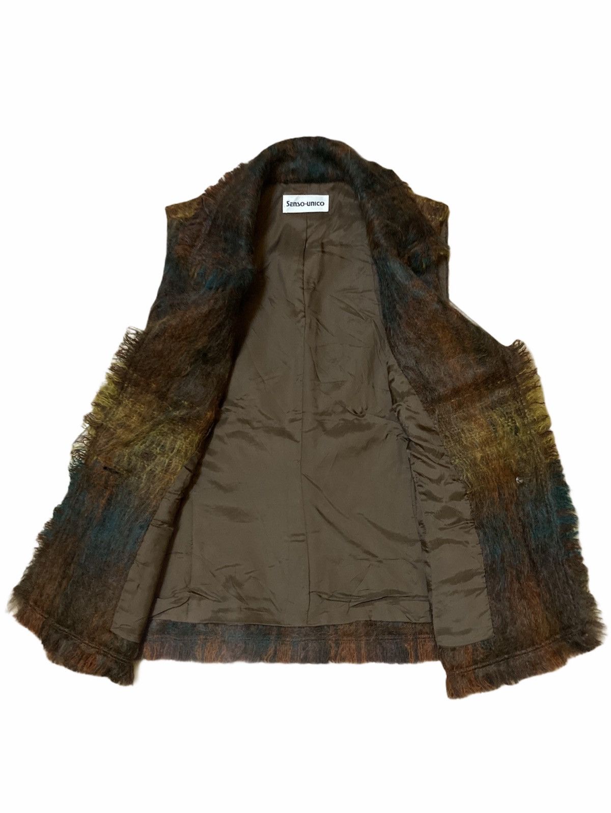 Japanese Brand Multicolour Furry Vest by Senso-Unico Size US S / EU 44-46 / 1 - 3 Thumbnail