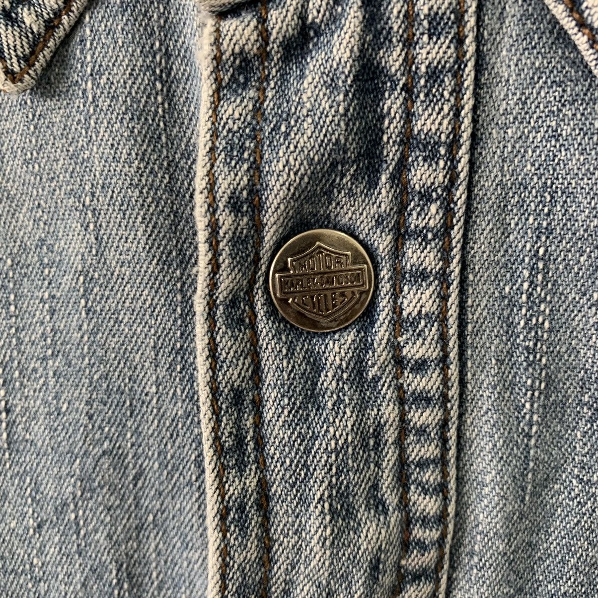 Harley Davidson Vintage Harley Davidson Denim Shirts Size US L / EU 52-54 / 3 - 3 Thumbnail
