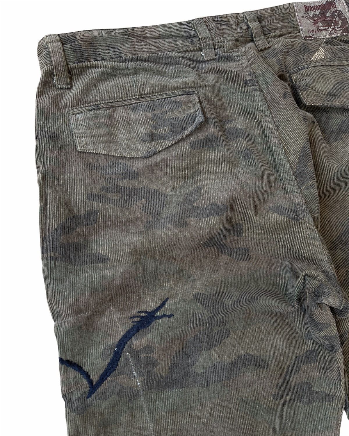 Vintage Vintage Dragon Corduroy camo cargo pants Size US 34 / EU 50 - 10 Thumbnail