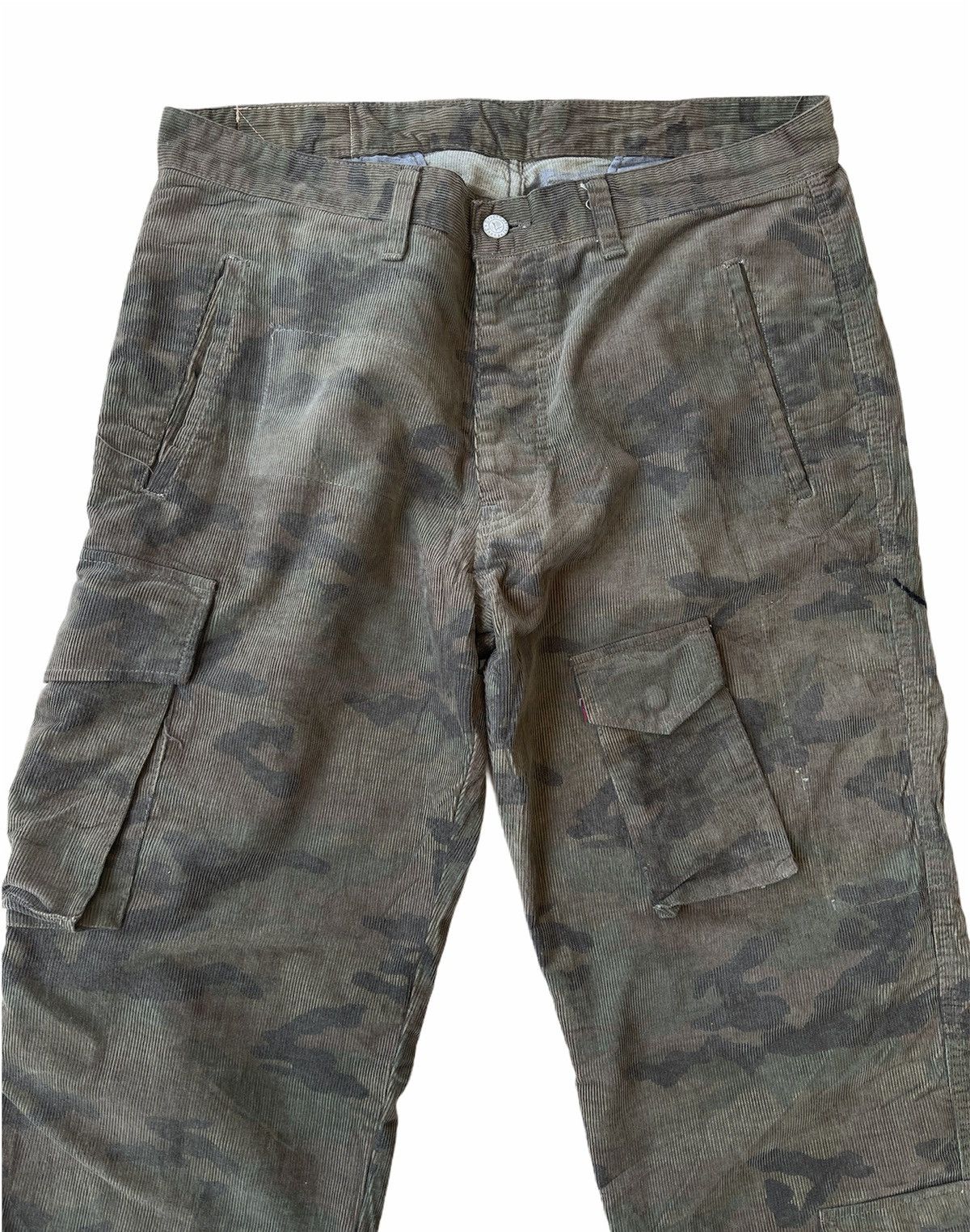 Vintage Vintage Dragon Corduroy camo cargo pants Size US 34 / EU 50 - 3 Thumbnail