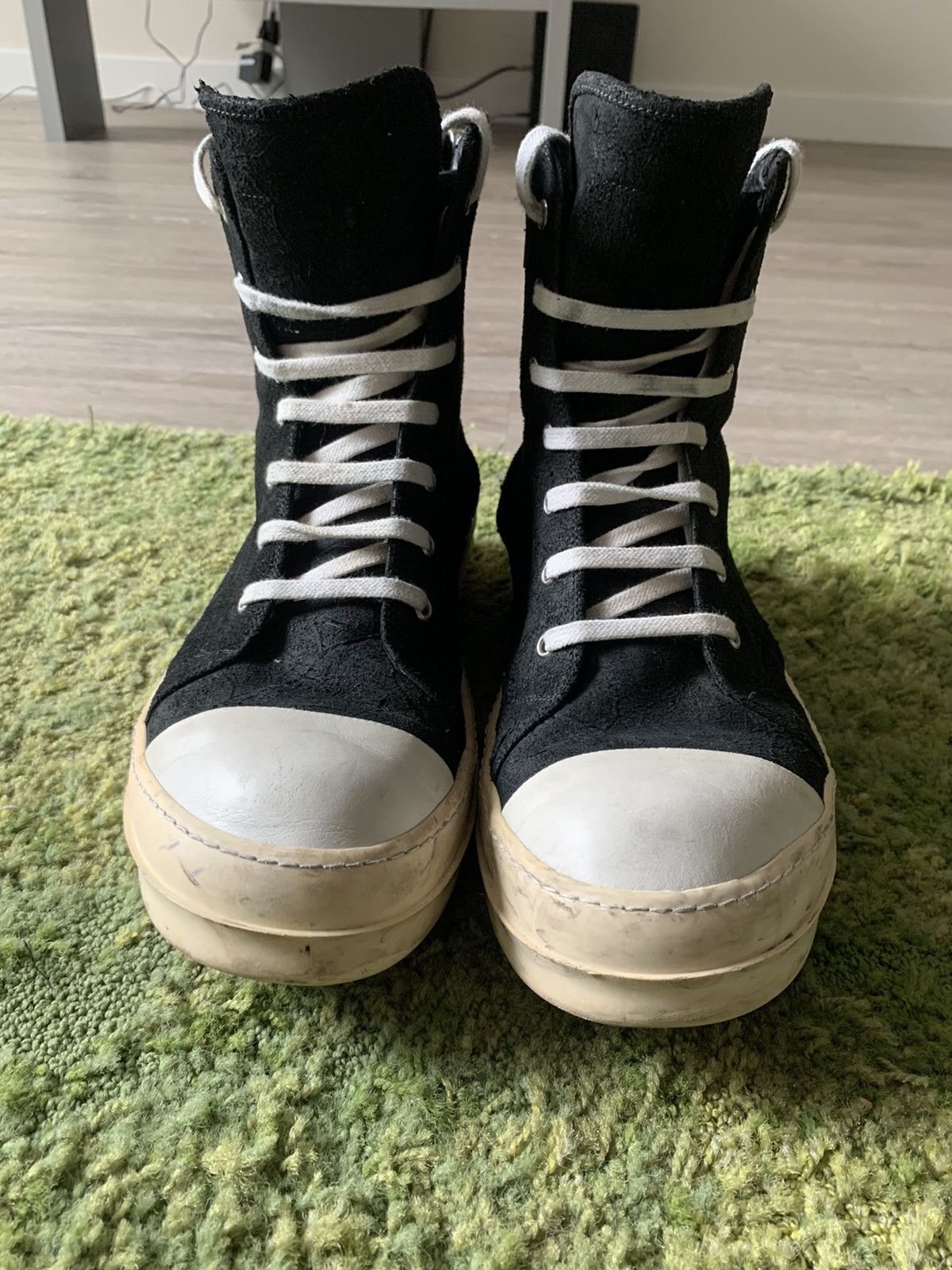 Rick Owens Rare Black Suede Mainline Rick Owens Ramones Rick Owens Rare Black Suede Mainline Rick Owens Ramones