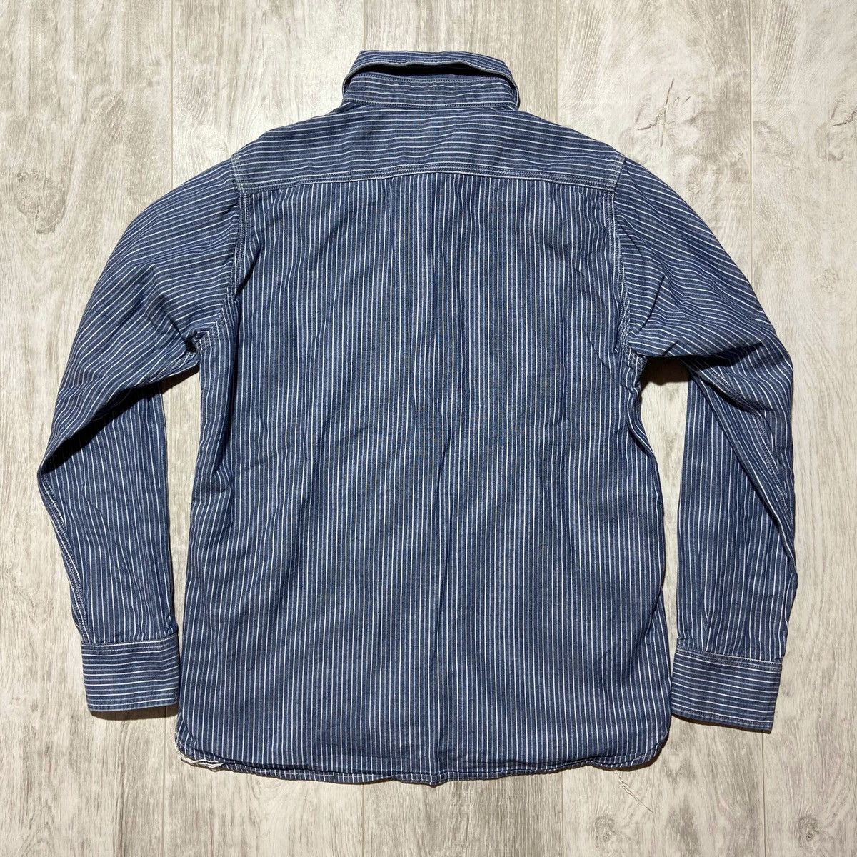 Japanese Brand Vintage Triple Works Stripe Shirt Made in Japan 🇯🇵 Size US S / EU 44-46 / 1 - 11 Thumbnail