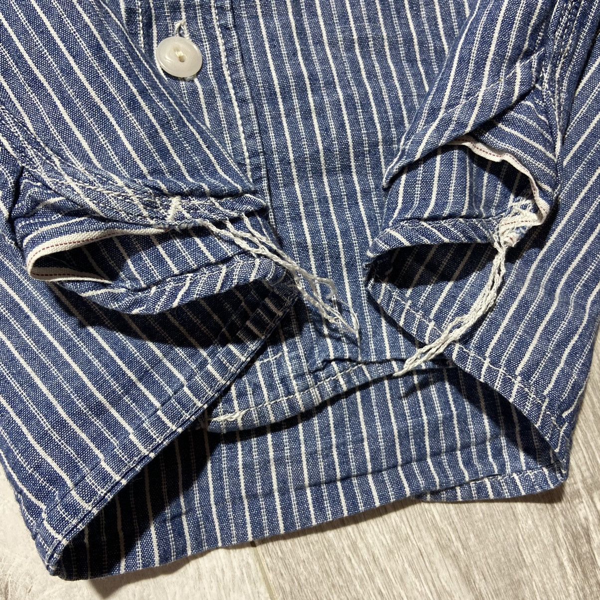Japanese Brand Vintage Triple Works Stripe Shirt Made in Japan 🇯🇵 Size US S / EU 44-46 / 1 - 8 Thumbnail