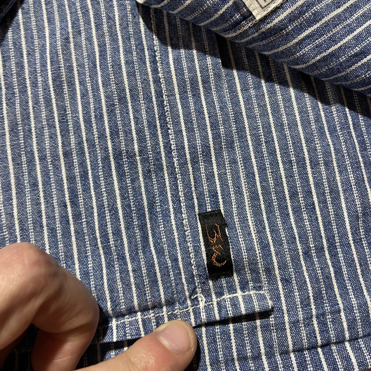 Japanese Brand Vintage Triple Works Stripe Shirt Made in Japan 🇯🇵 Size US S / EU 44-46 / 1 - 5 Thumbnail