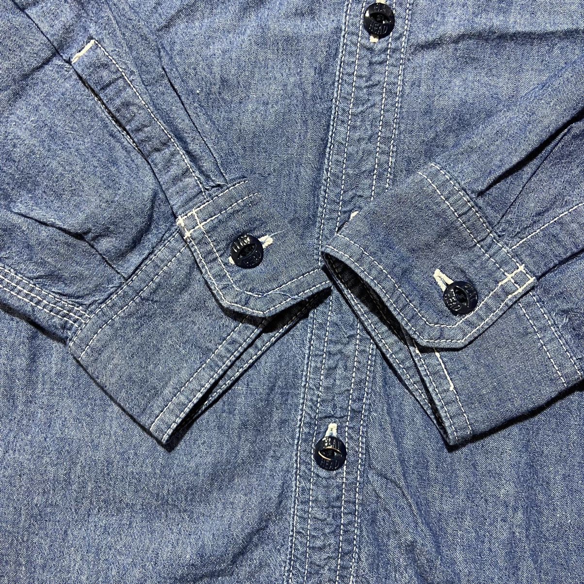 Japanese Brand × The Flat Head × Vintage Vintage Glory Park The Flat Head Denim Shirt Made in Japan 🇯🇵 Size US S / EU 44-46 / 1 - 5 Thumbnail