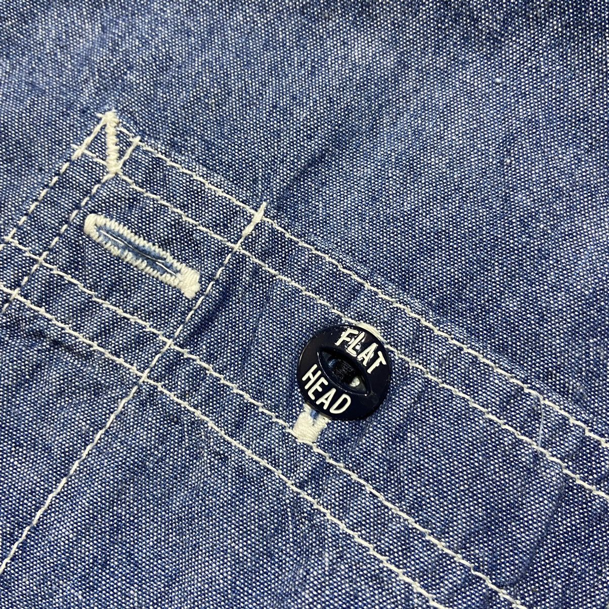 Japanese Brand × The Flat Head × Vintage Vintage Glory Park The Flat Head Denim Shirt Made in Japan 🇯🇵 Size US S / EU 44-46 / 1 - 3 Thumbnail