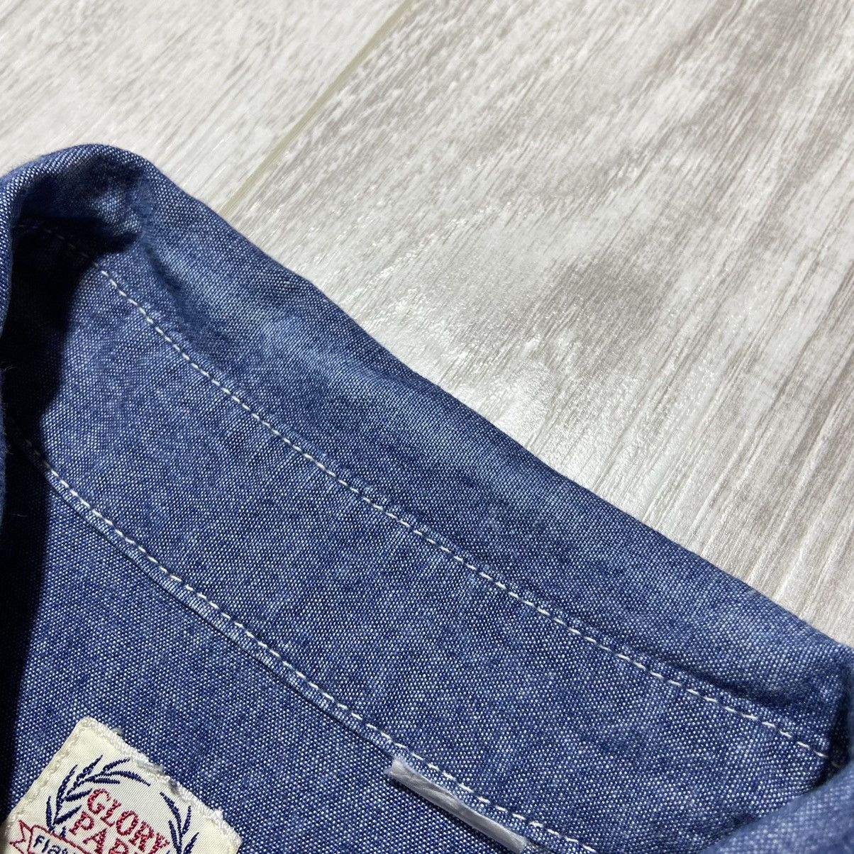 Japanese Brand × The Flat Head × Vintage Vintage Glory Park The Flat Head Denim Shirt Made in Japan 🇯🇵 Size US S / EU 44-46 / 1 - 8 Thumbnail