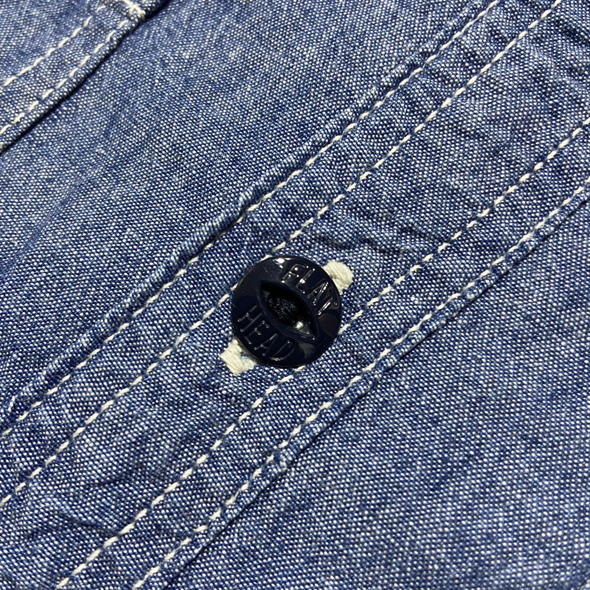 Japanese Brand × The Flat Head × Vintage Vintage Glory Park The Flat Head Denim Shirt Made in Japan 🇯🇵 Size US S / EU 44-46 / 1 - 4 Thumbnail