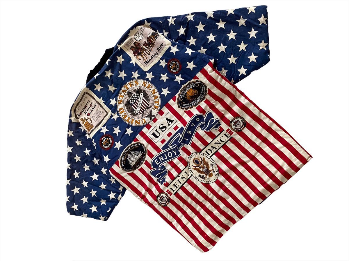 Japanese Brand Vintage Hanten Kimono United States Full Print Size US L / EU 52-54 / 3 - 7 Thumbnail