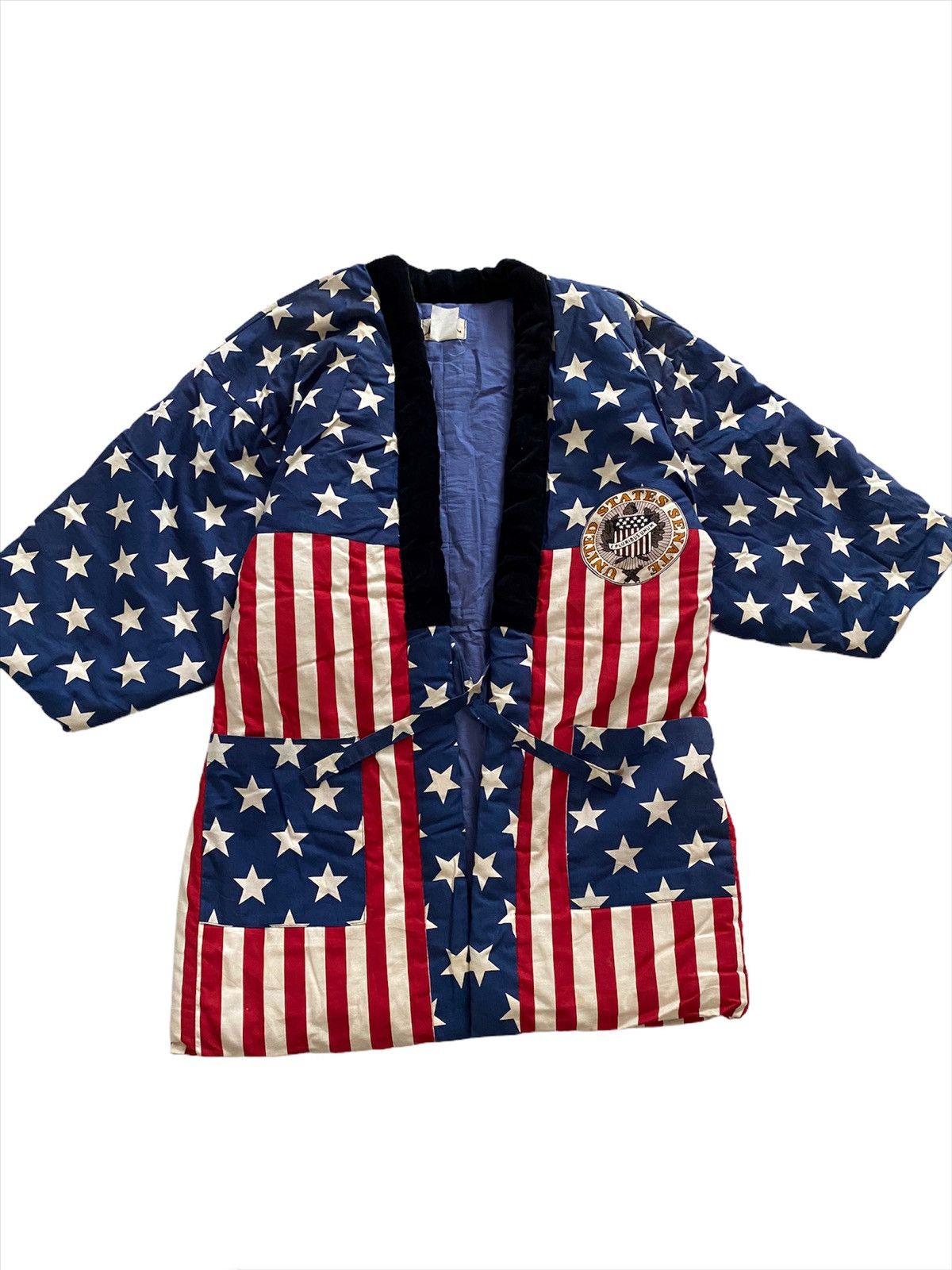 Japanese Brand Vintage Hanten Kimono United States Full Print Size US L / EU 52-54 / 3 - 9 Thumbnail