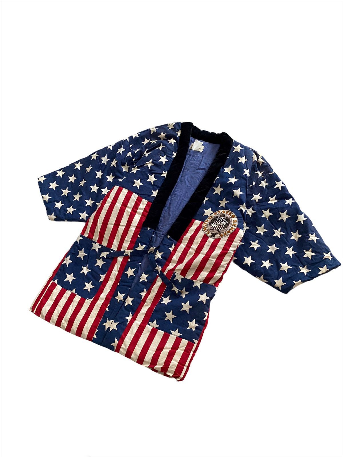 Japanese Brand Vintage Hanten Kimono United States Full Print Size US L / EU 52-54 / 3 - 5 Thumbnail