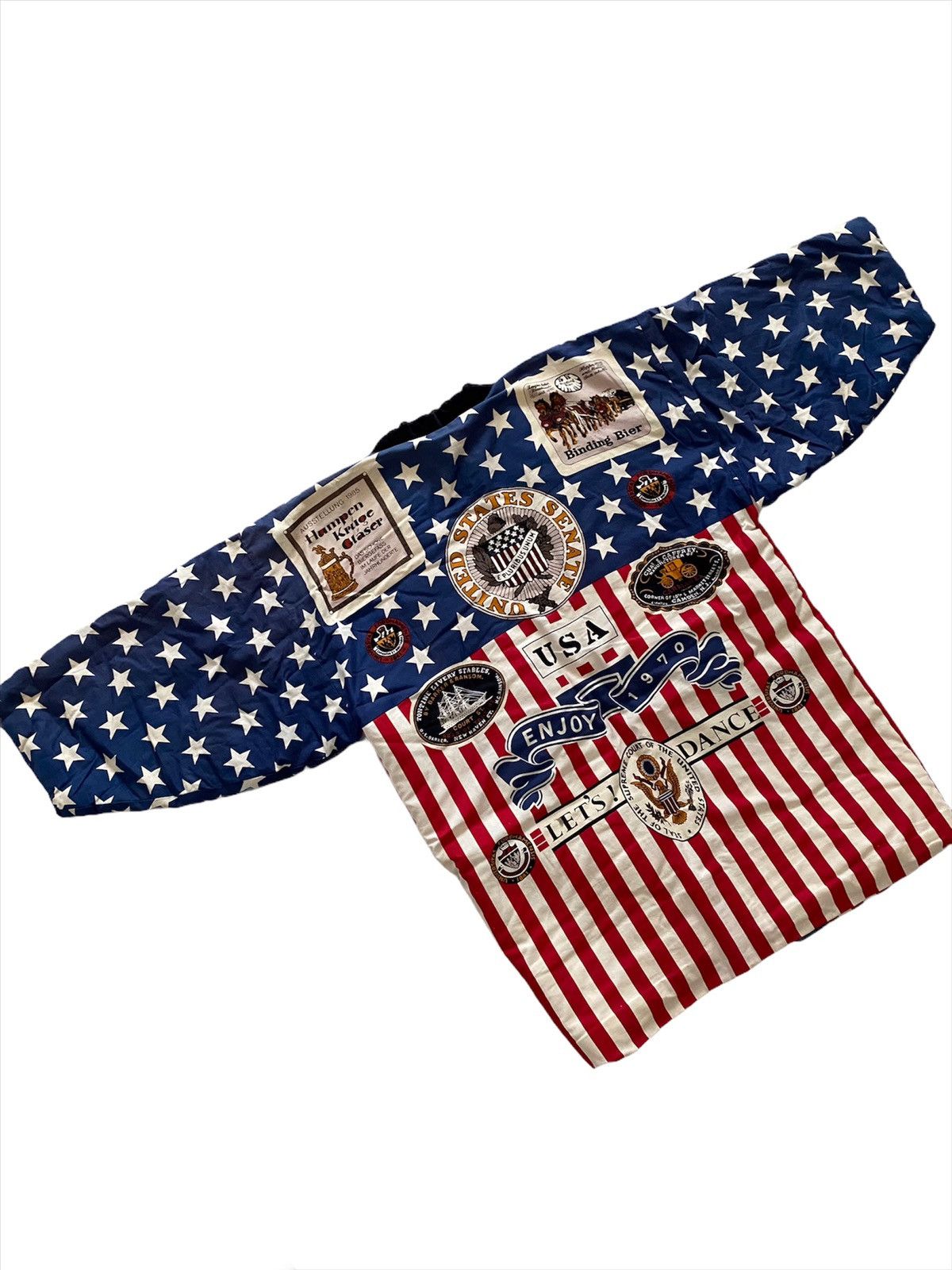 Japanese Brand Vintage Hanten Kimono United States Full Print Size US L / EU 52-54 / 3 - 4 Thumbnail