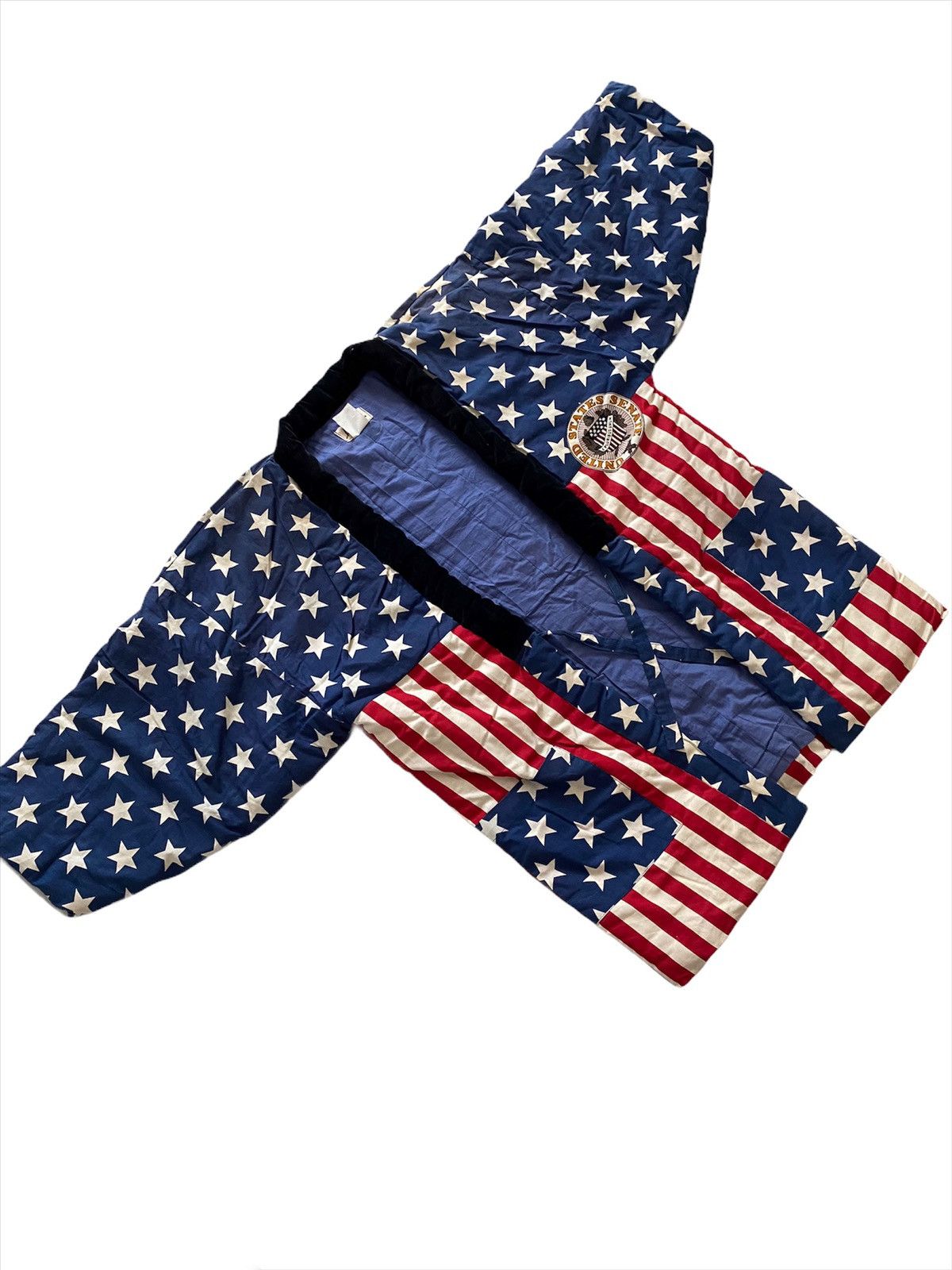 Japanese Brand Vintage Hanten Kimono United States Full Print Size US L / EU 52-54 / 3 - 3 Thumbnail