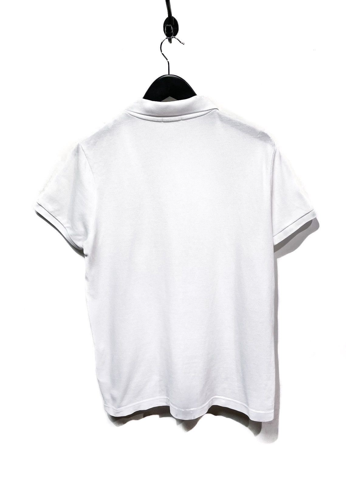 Moncler Moncler White Triple Logo Piqué Polo Size US M / EU 48-50 / 2 - 5 Thumbnail