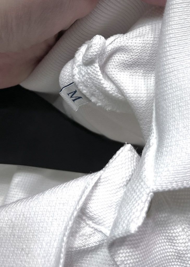 Moncler Moncler White Triple Logo Piqué Polo Size US M / EU 48-50 / 2 - 9 Thumbnail
