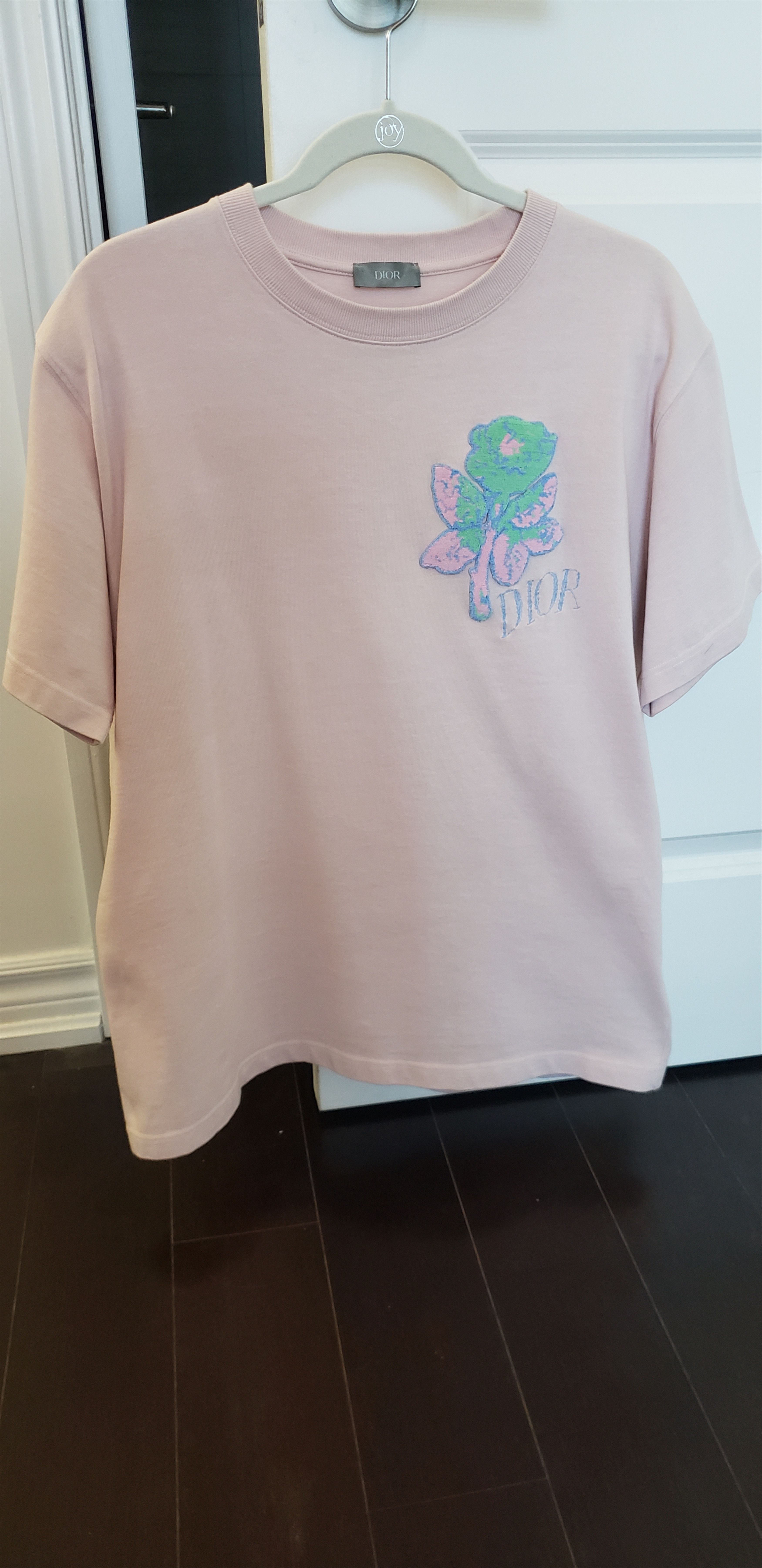 ディオール ×ALEX FOXTON コットン Tシャツ Dior X Alex Foxton Rose