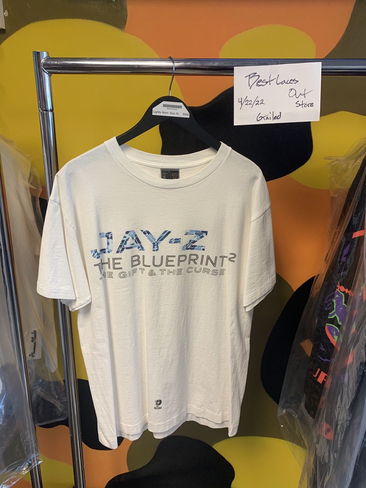 ☆未開封☆ JAY-Z × BAPE THE BLUEPRINT2 非売品 圧縮 Tシャツ Lサイズ 