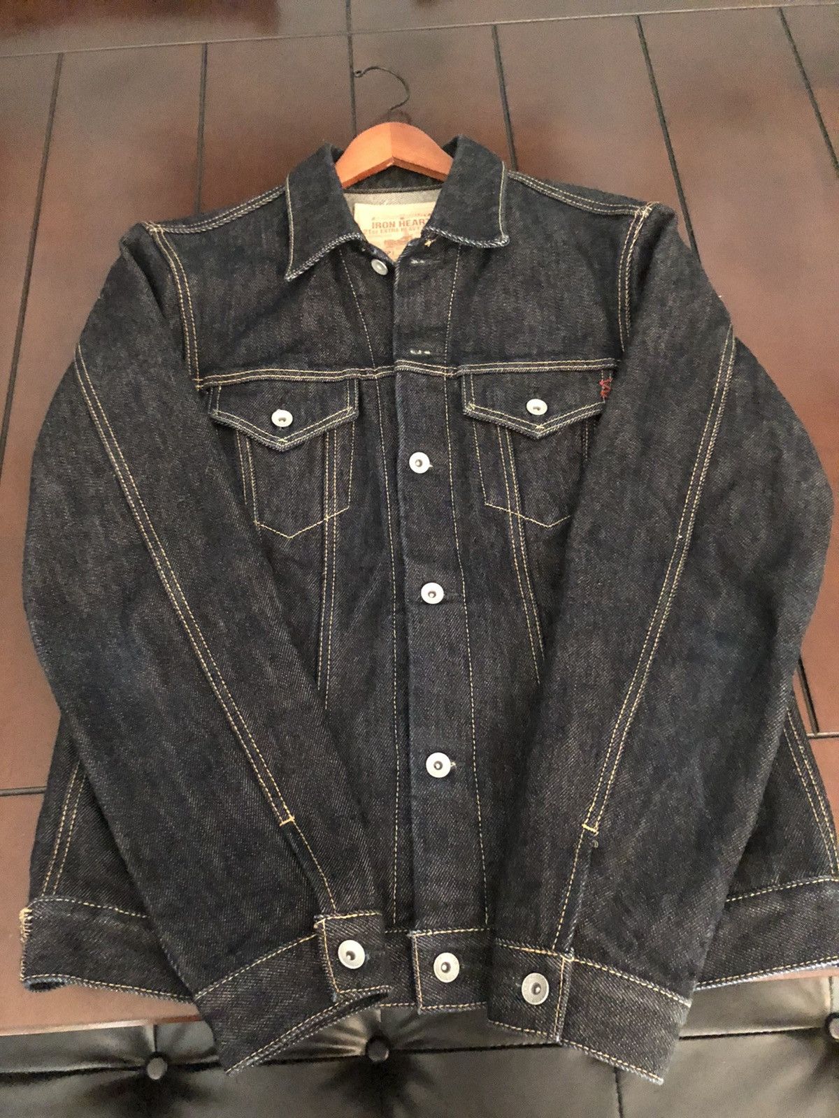 Iron Heart 21oz Selvedge Denim Modified Type III Jacket - Indigo | Grailed