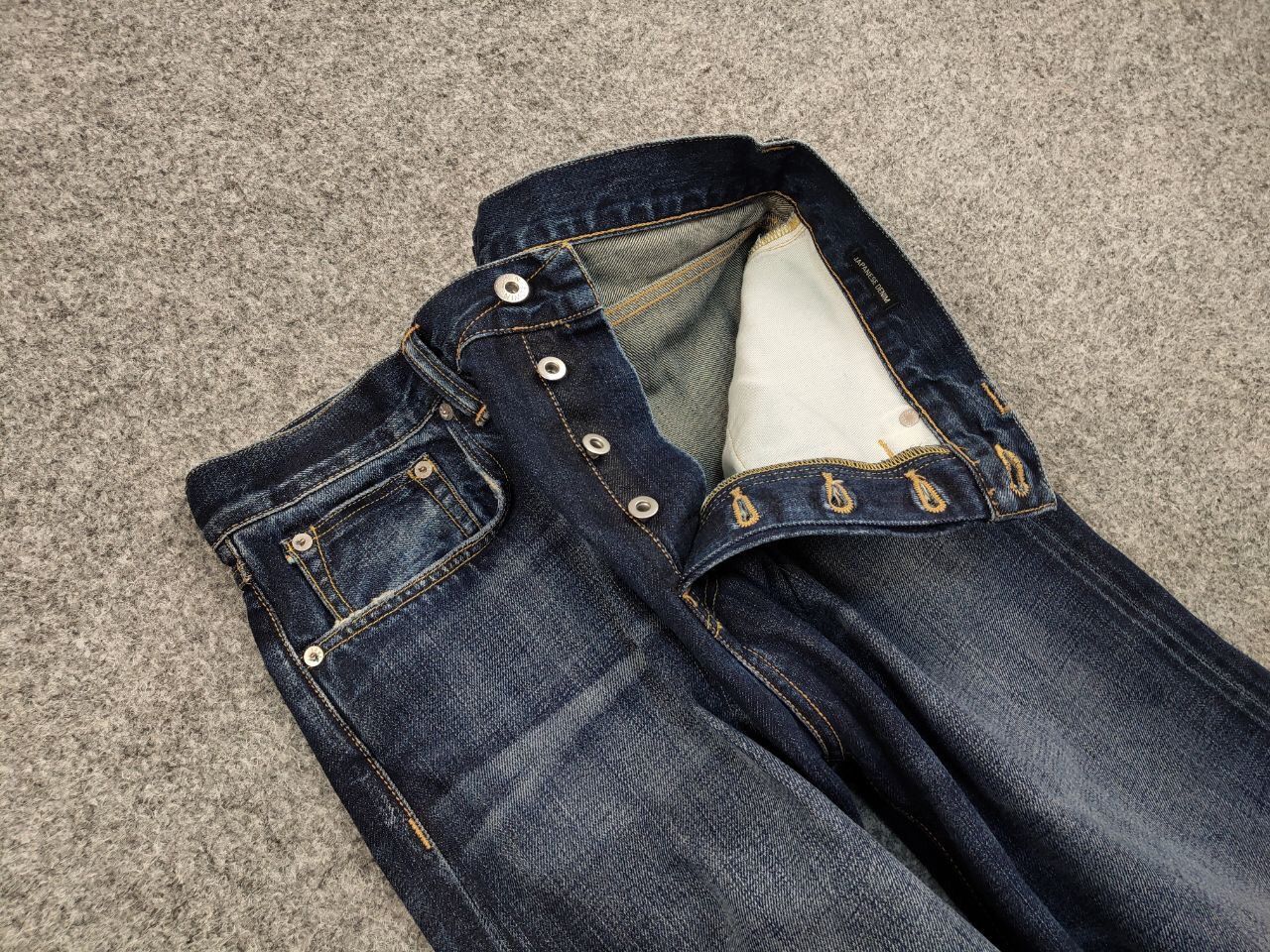 Edwin Vintage Edwin Selvedge Japanese Faded Denim blue Jeans Size US 33 - 13 Thumbnail