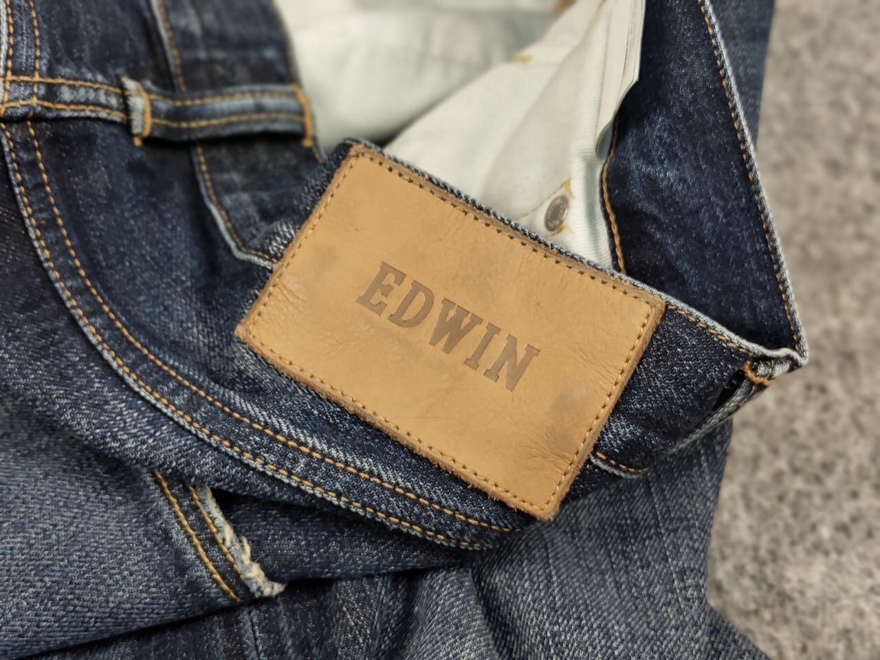 Edwin Vintage Edwin Selvedge Japanese Faded Denim blue Jeans Size US 33 - 19 Thumbnail