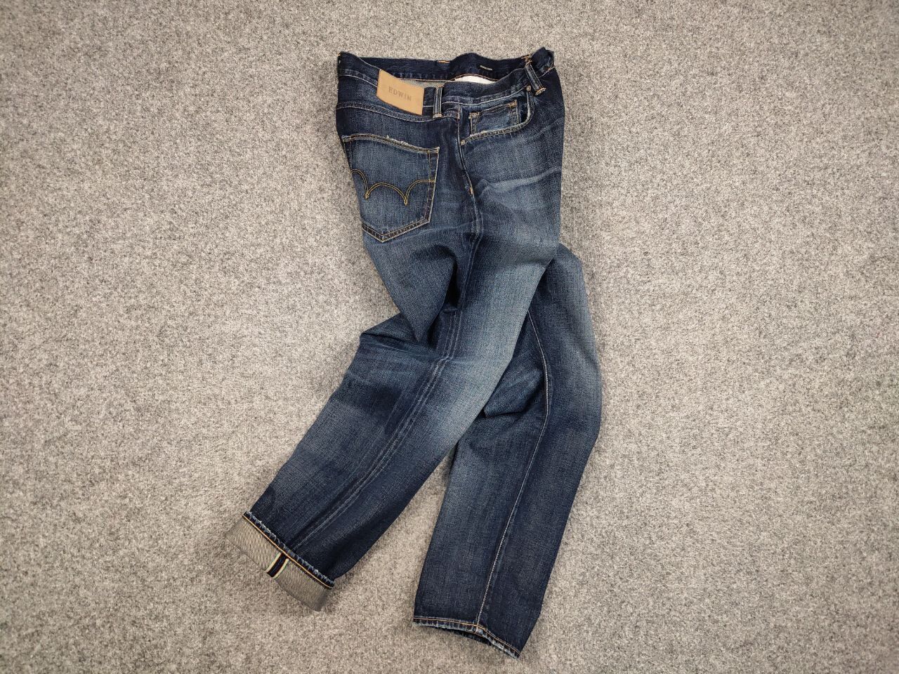 Edwin Vintage Edwin Selvedge Japanese Faded Denim blue Jeans Size US 33 - 17 Thumbnail