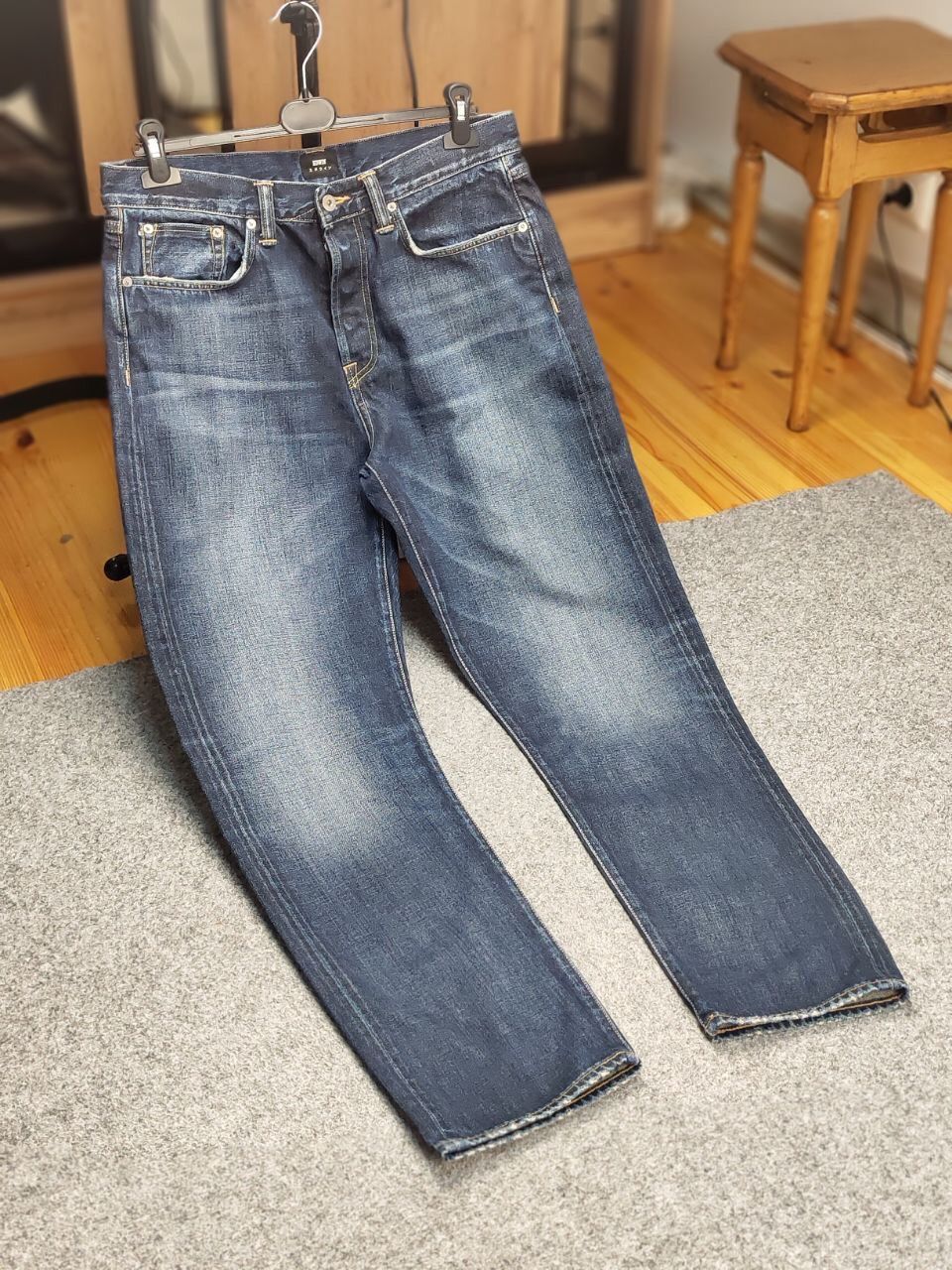 Edwin Vintage Edwin Selvedge Japanese Faded Denim blue Jeans Size US 33 - 24 Thumbnail