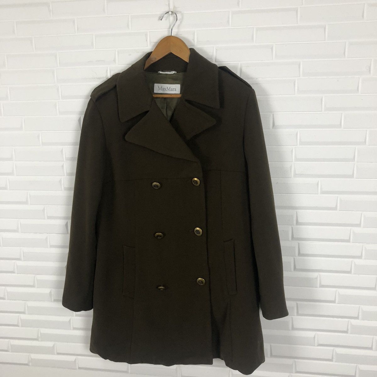 Max Mara × Vintage MAX MARA DOUBLE BREAST JACKET Size US M / EU 48-50 / 2 - 3 Thumbnail