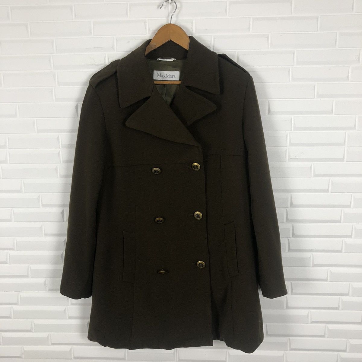 Max Mara × Vintage MAX MARA DOUBLE BREAST JACKET Size US M / EU 48-50 / 2 - 1 Thumbnail