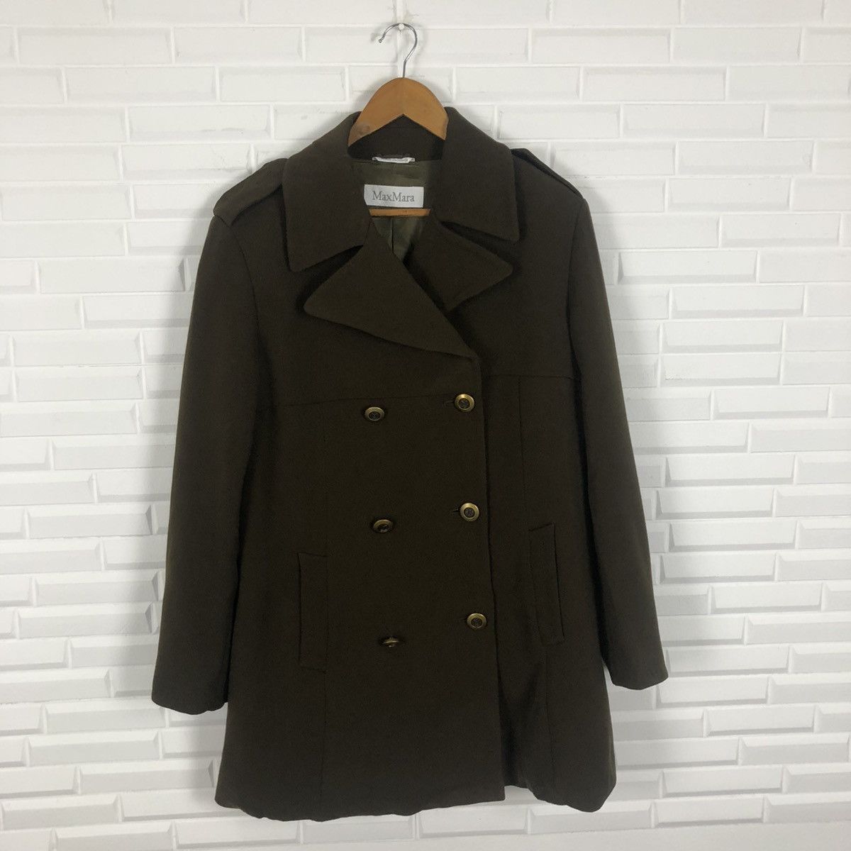 Max Mara × Vintage MAX MARA DOUBLE BREAST JACKET Size US M / EU 48-50 / 2 - 4 Thumbnail