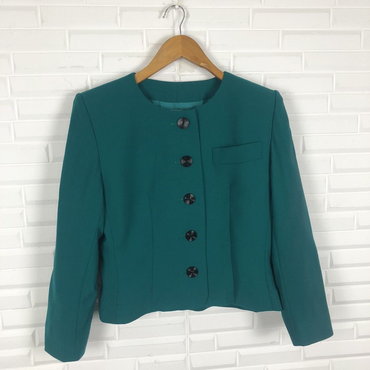 Designer × Yves Saint Laurent YVES SAINT LAUREN CROPPED LIGHT JACKET Size US M / EU 48-50 / 2 - 4 Thumbnail