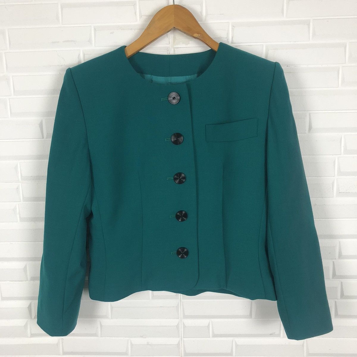 Designer × Yves Saint Laurent YVES SAINT LAUREN CROPPED LIGHT JACKET Size US M / EU 48-50 / 2 - 2 Thumbnail
