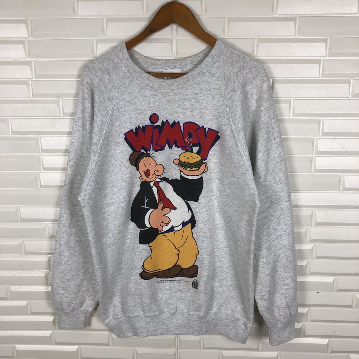 Cartoon Network × Vintage POPEYE WIMPY PLUMA 1993 SWEATSHIRT VINTAGE Size US M / EU 48-50 / 2 - 2 Thumbnail