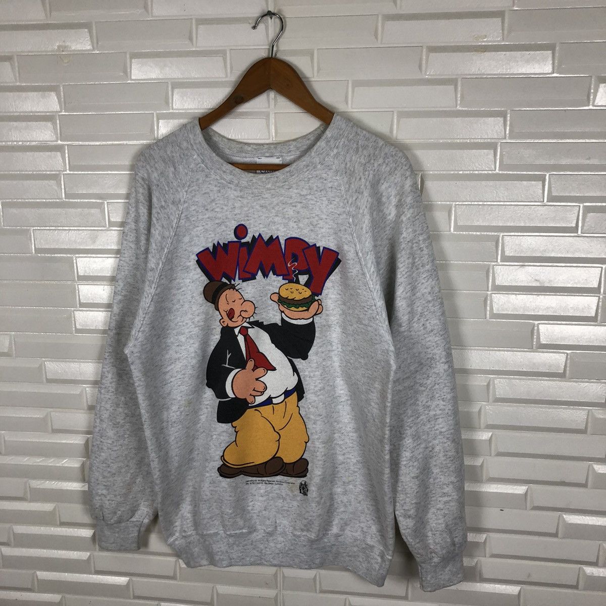Cartoon Network × Vintage POPEYE WIMPY PLUMA 1993 SWEATSHIRT VINTAGE Size US M / EU 48-50 / 2 - 3 Thumbnail