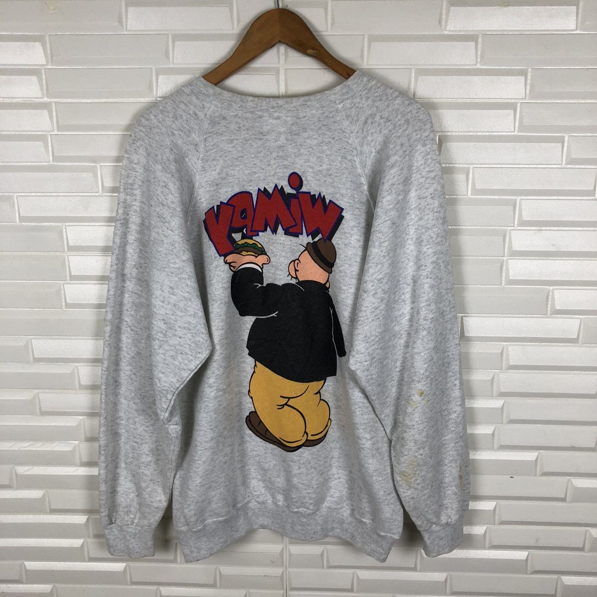 Cartoon Network × Vintage POPEYE WIMPY PLUMA 1993 SWEATSHIRT VINTAGE Size US M / EU 48-50 / 2 - 8 Thumbnail
