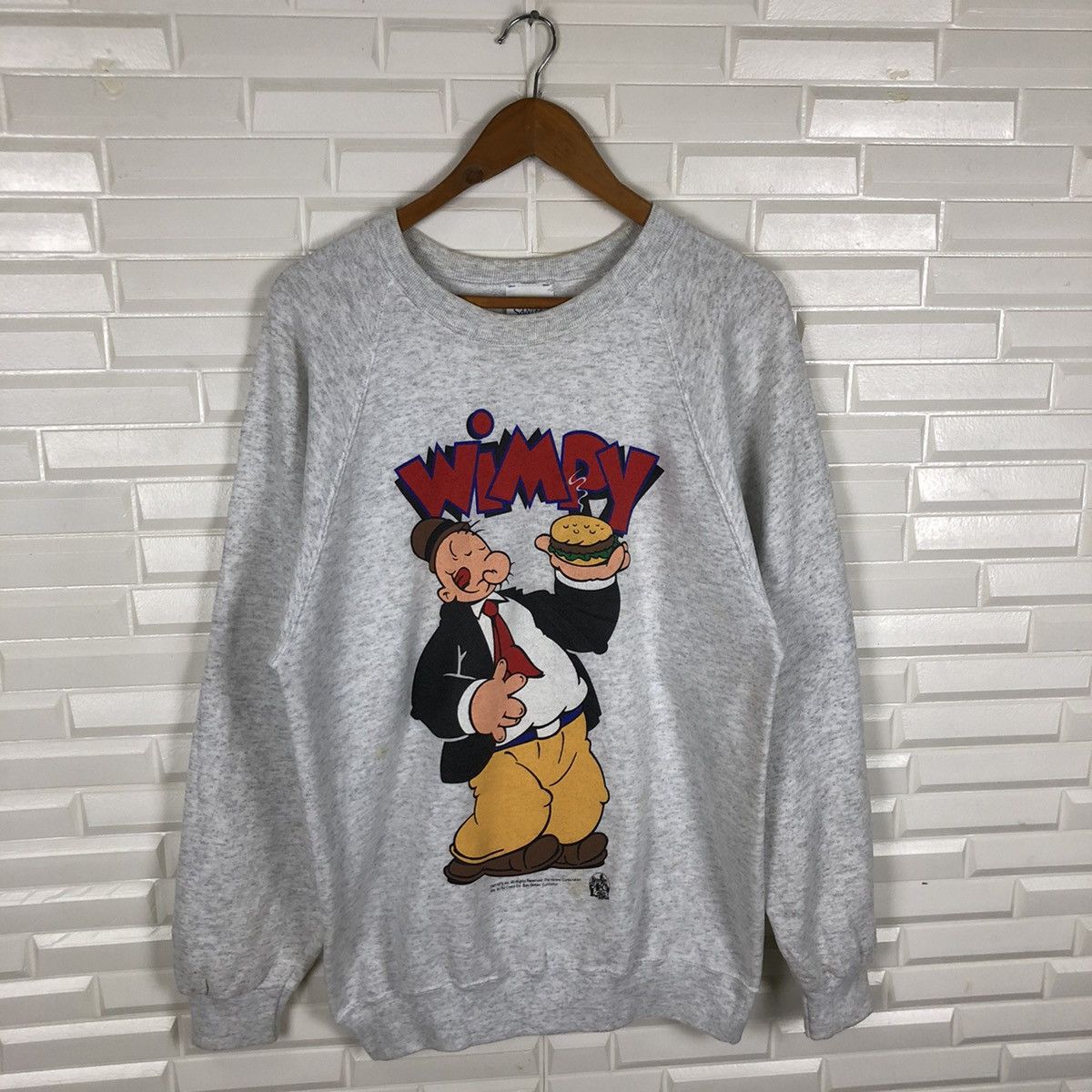 Cartoon Network × Vintage POPEYE WIMPY PLUMA 1993 SWEATSHIRT VINTAGE Size US M / EU 48-50 / 2 - 4 Thumbnail