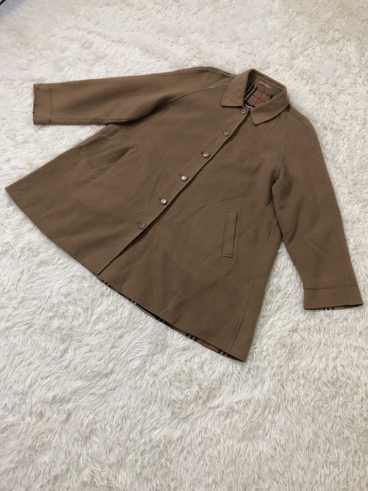 Burberry × Vintage BURBERRY PRORSUM HEAVY WOOL INSIDE NOVA CHECK JACKET Size US L / EU 52-54 / 3 - 5 Thumbnail