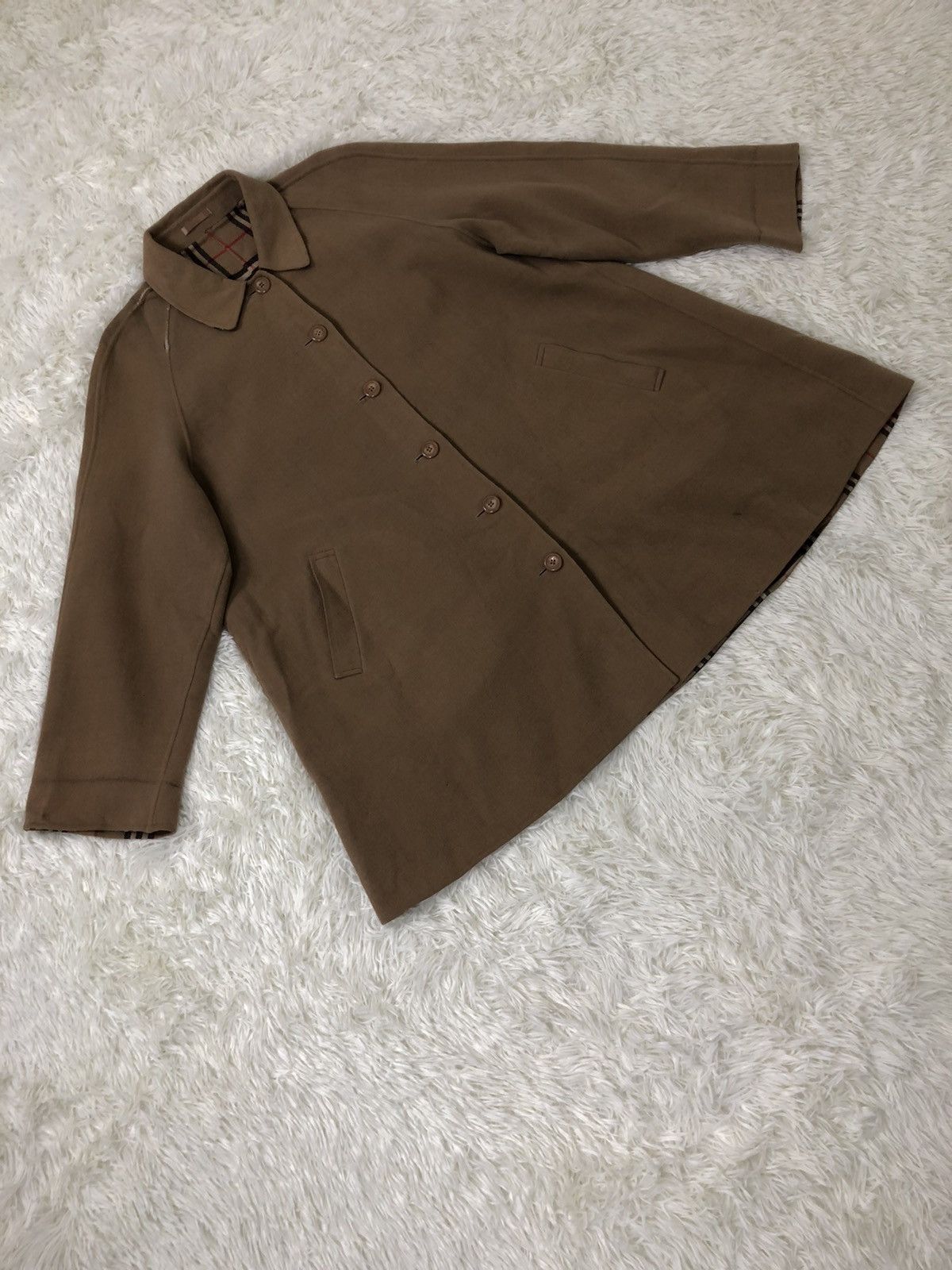 Burberry × Vintage BURBERRY PRORSUM HEAVY WOOL INSIDE NOVA CHECK JACKET Size US L / EU 52-54 / 3 - 6 Thumbnail