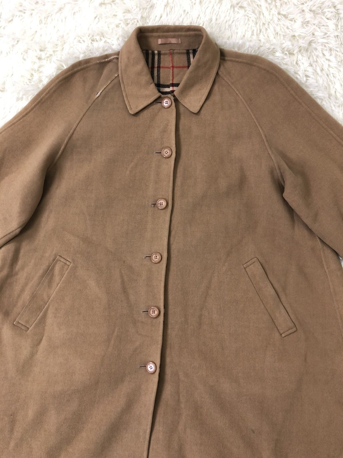 Burberry × Vintage BURBERRY PRORSUM HEAVY WOOL INSIDE NOVA CHECK JACKET Size US L / EU 52-54 / 3 - 7 Thumbnail