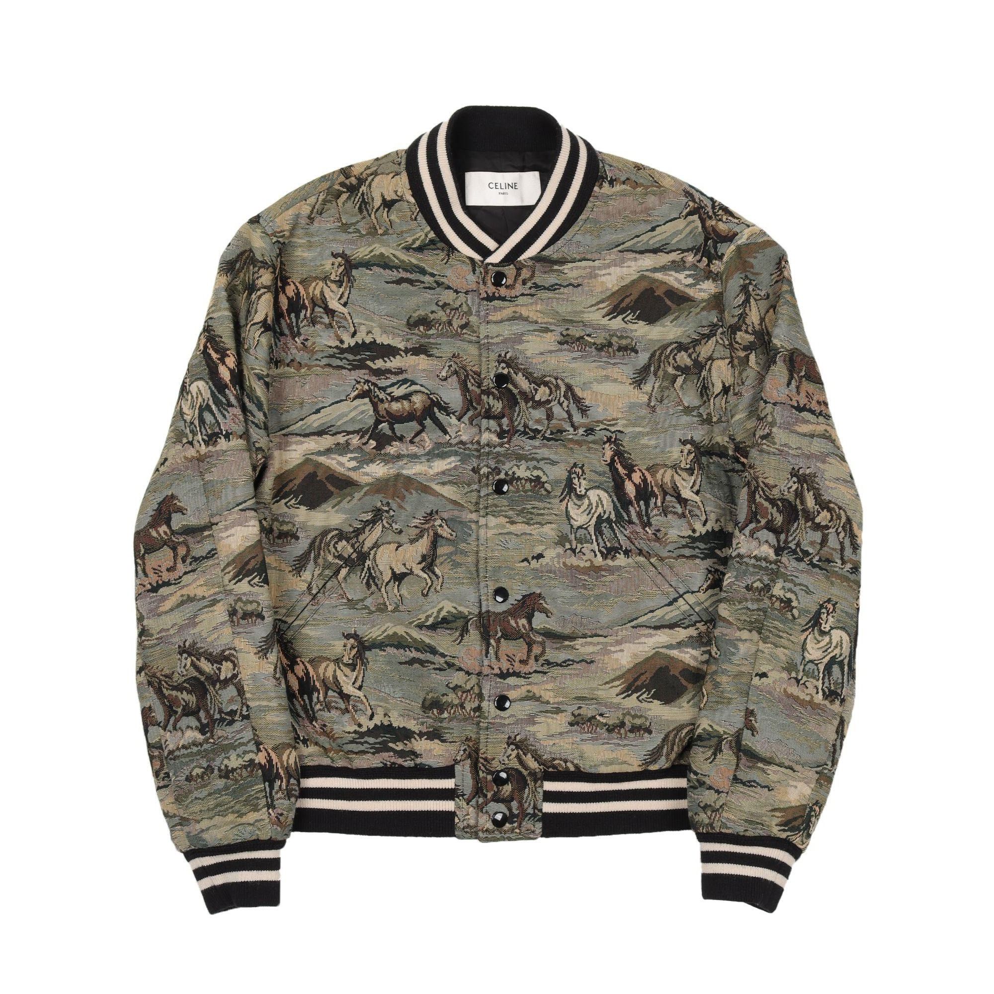 Celine Celine 'Horses' Varsity Jacket 52 Size US L / EU 52-54 / 3 - 1 Thumbnail