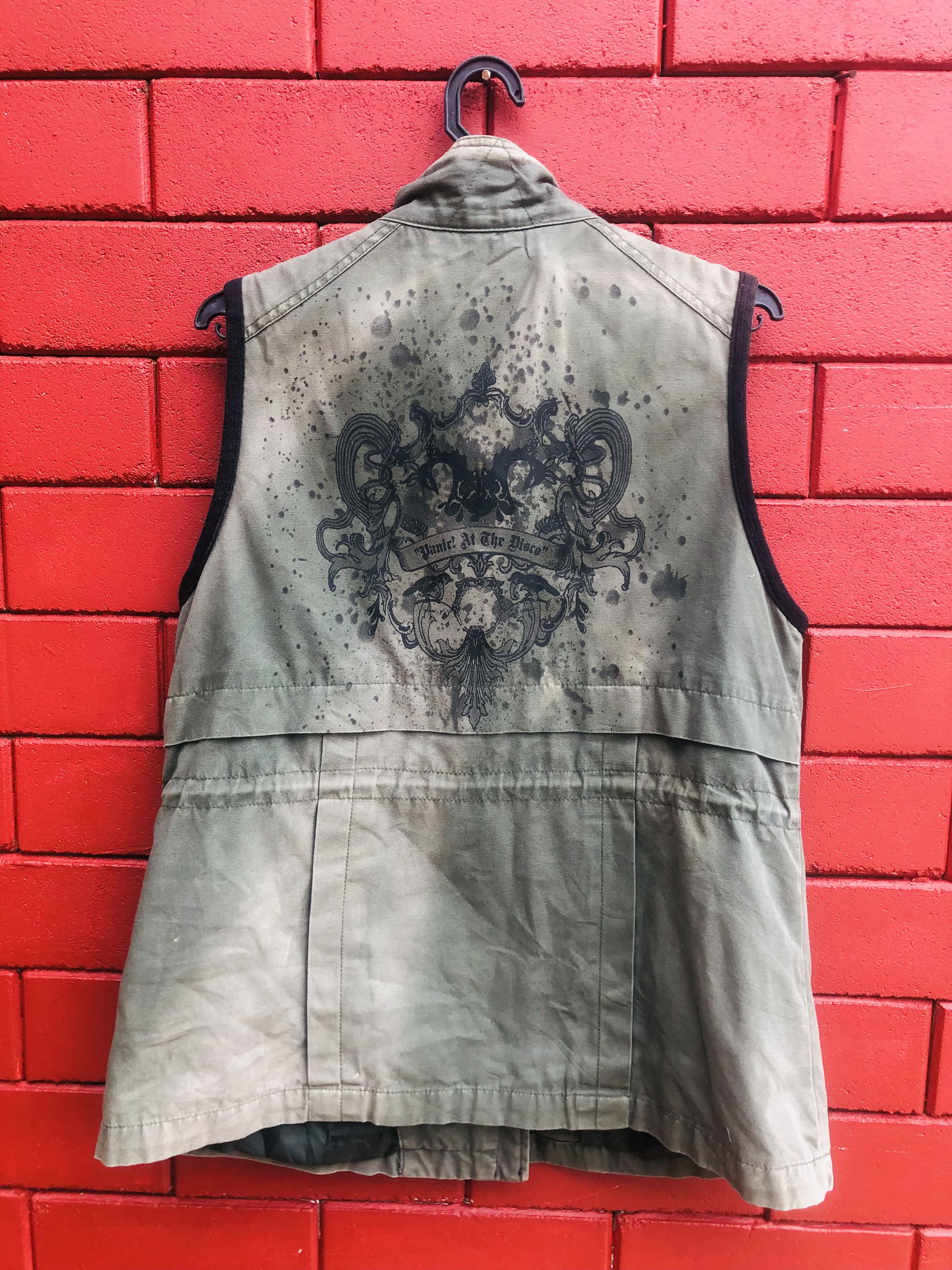Band Tees × Japanese Brand Vintage Panic At The Disco Vest Green Army Size US L / EU 52-54 / 3 - 2 Thumbnail