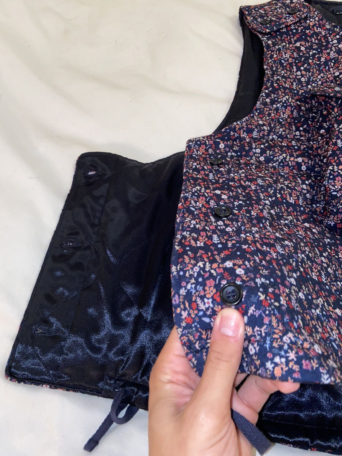 Engineered Garments Cover vest mini floral jacques Size US L / EU 52-54 / 3 - 2 Thumbnail