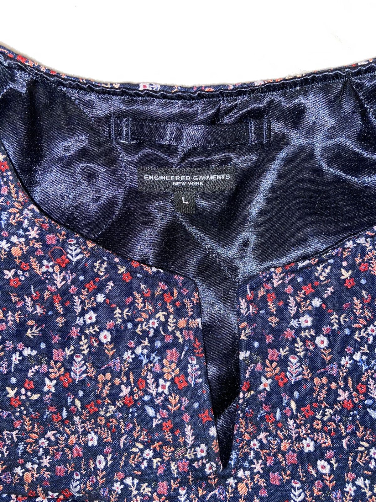 Engineered Garments Cover vest mini floral jacques Size US L / EU 52-54 / 3 - 3 Thumbnail