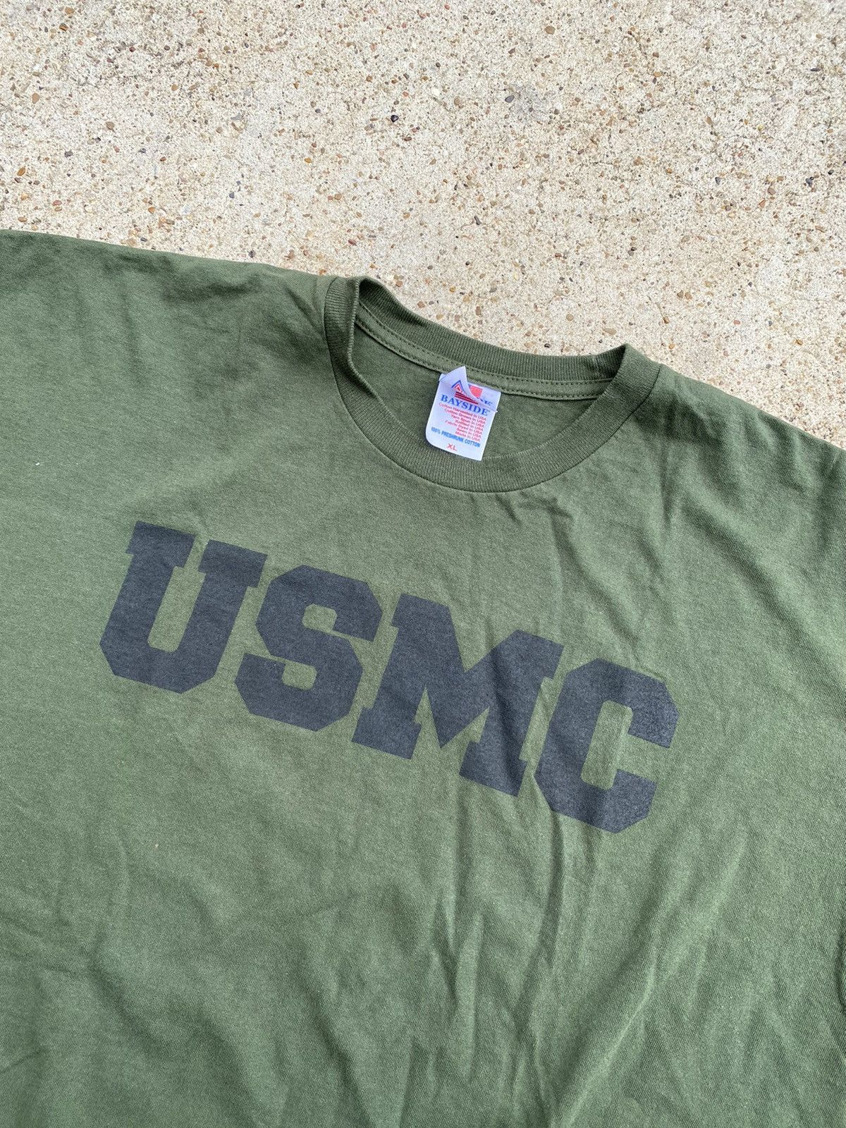 Vintage 00s USMC Marine Corpse Military Green Vintage T-shirt Size US XL / EU 56 / 4 - 2 Thumbnail