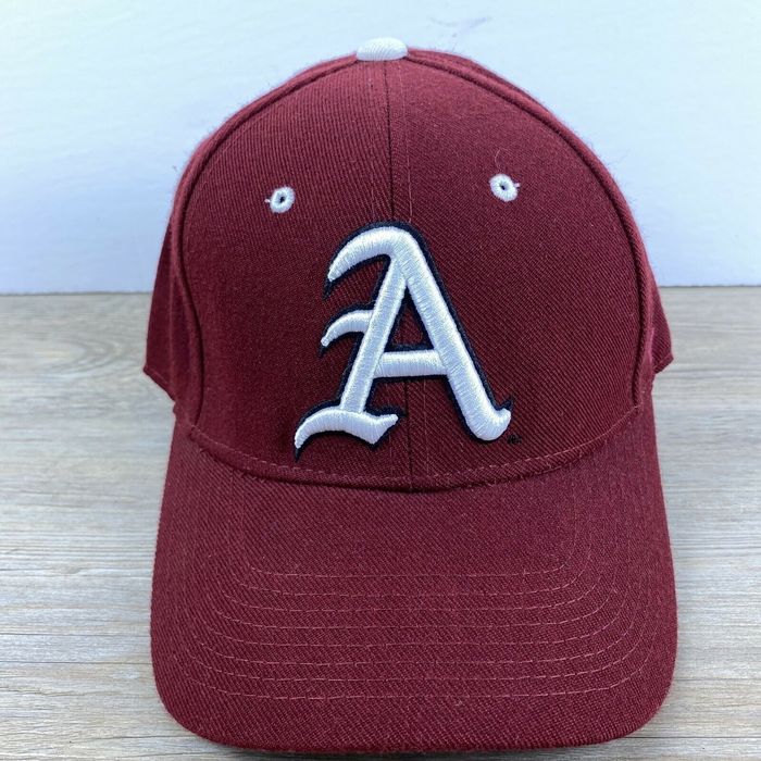zephyr-arkansas-razorbacks-ncaa-maroon-size-6-3-4-fitted-hat-cap-grailed