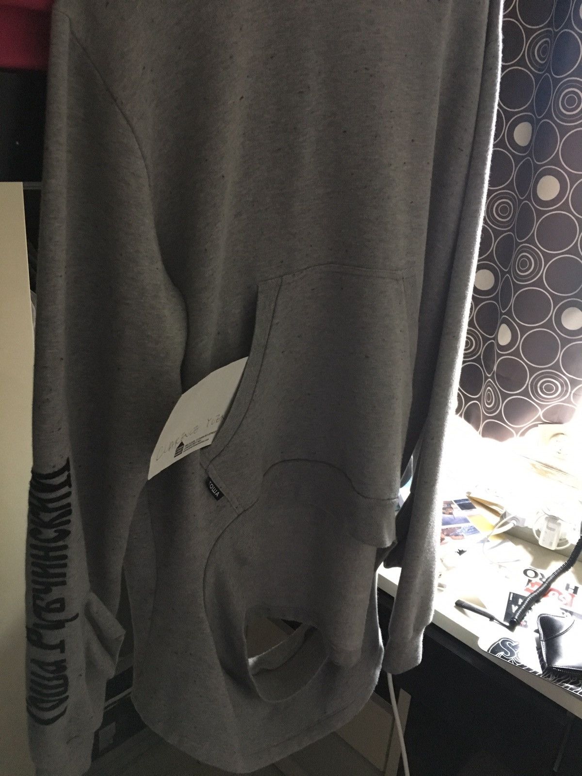 Gosha Rubchinskiy Double cuff grey hoodie Size US S / EU 44-46 / 1 - 2 Thumbnail