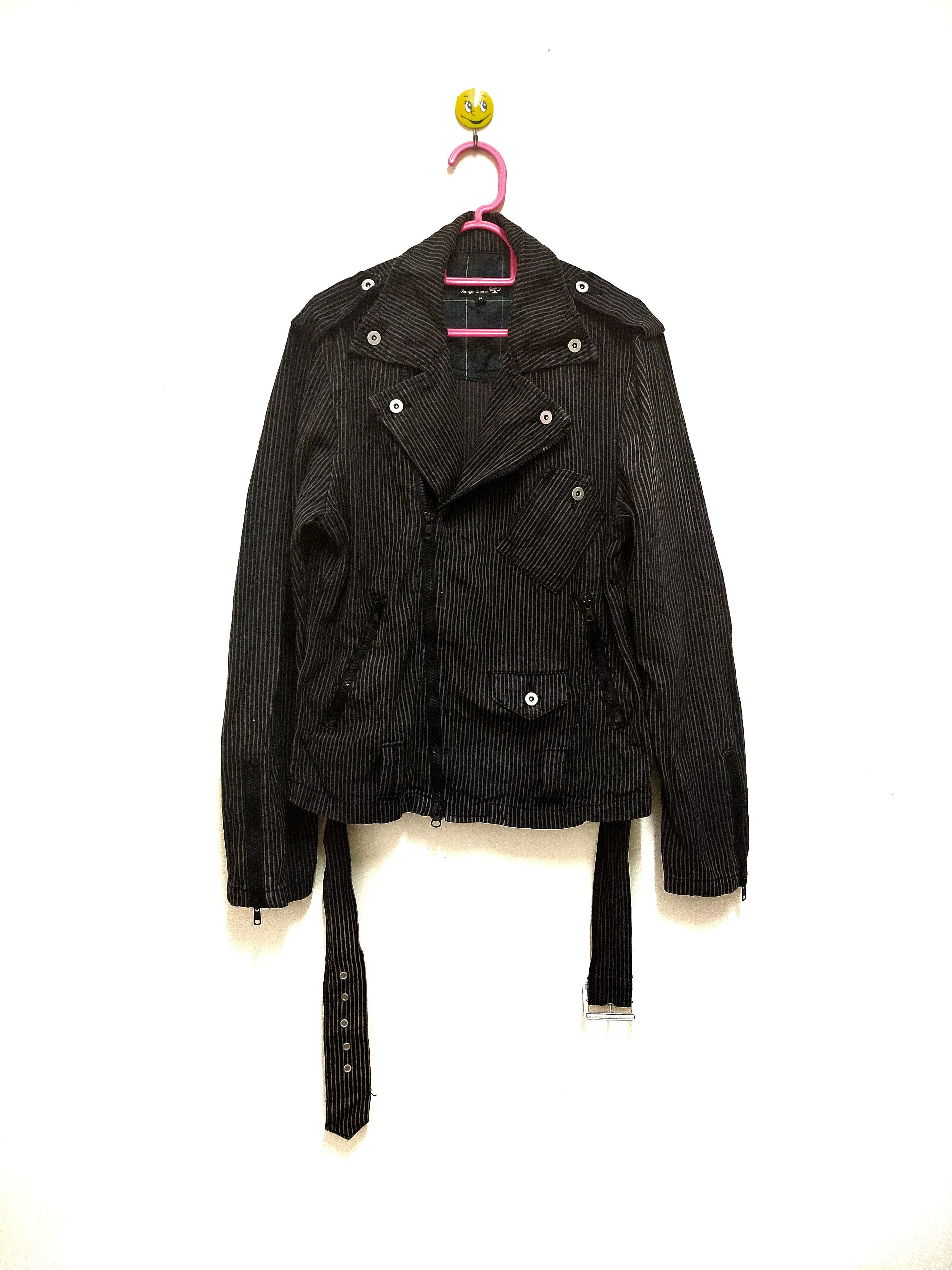 Japanese Brand Jungle Storm Zipper Jacket Punk Riding Style Size US M / EU 48-50 / 2 - 1 Thumbnail