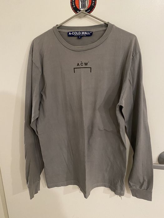 A Cold Wall Grey Longsleeve Signature B-1 Shirt | Grailed