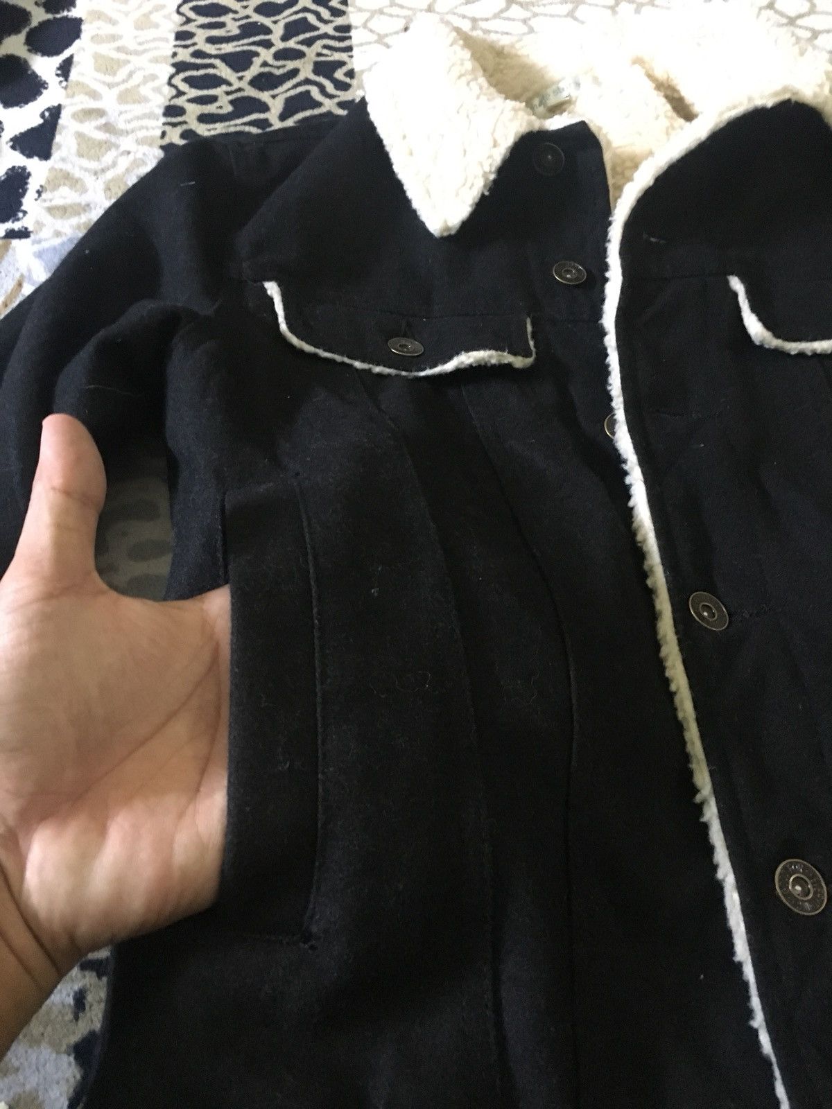 Japanese Brand Jungle Storm Wool Sherpa Button Up Jacket Size US L / EU 52-54 / 3 - 5 Thumbnail
