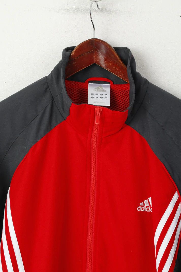 Adidas Adidas Men 186 XL Jacket Red Bomber Vintage Top 8118 Size US XL / EU 56 / 4 - 3 Thumbnail